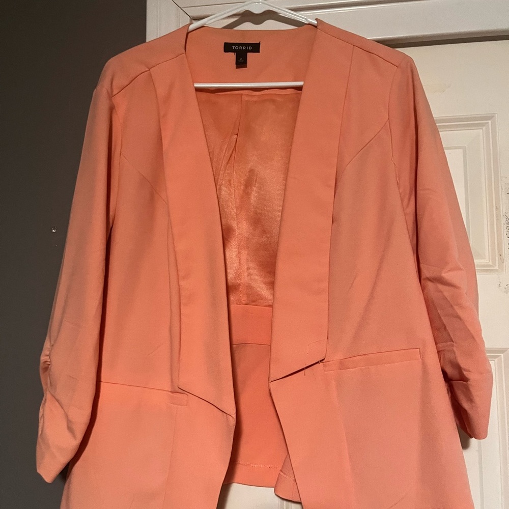 Torrid Women's Coral Blazer